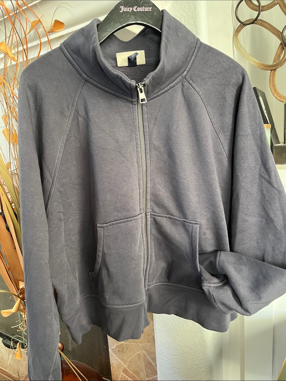 Universal Thread Charcoal Zip-Up Sweatshirt Jacket